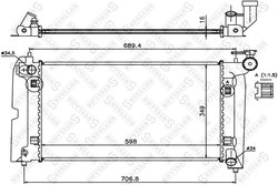 Radiator racire motor Stellox 10-25362-SX