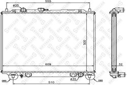 RADIATOR RACIRE MOTOR STELLOX 10-25367-SX - Compatibil cu MITSUBISHI