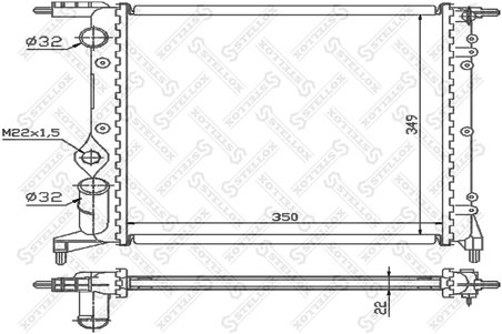 Radiator racire motor Stellox 10-25371-SX