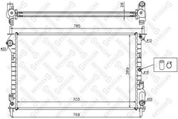 RADIATOR RACIRE MOTOR STELLOX 10-25395-SX - Compatibil cu FORD