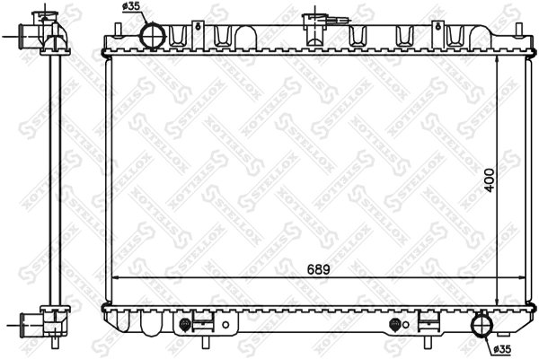 Radiator racire motor Stellox 10-25397-SX