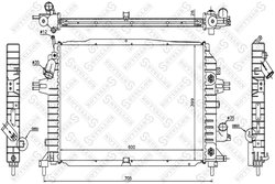 RADIATOR RACIRE MOTOR STELLOX 10-25405-SX - Compatibil cu OPEL