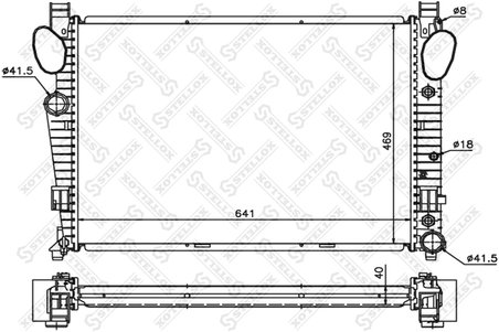 RADIATOR RACIRE MOTOR STELLOX 10-25426-SX - Compatibil cu MERCEDES-BENZ