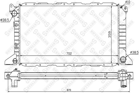 Radiator racire motor Stellox 10-25428-SX