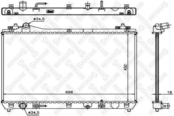 Radiator racire motor Stellox 10-25431-SX