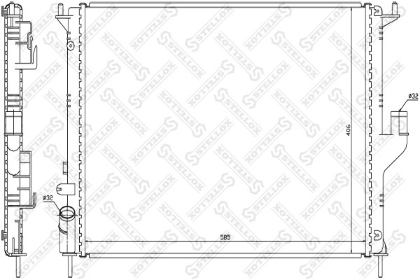 Radiator racire motor Stellox 10-25450-SX
