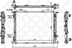RADIATOR RACIRE MOTOR STELLOX 10-25451-SX - Compatibil cu AUDI, PORSCHE