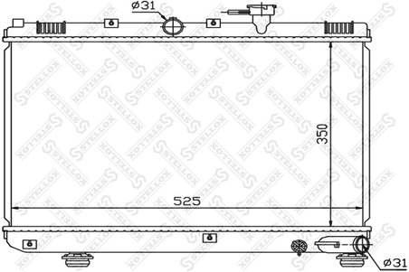 Radiator racire motor Stellox 10-25464-SX