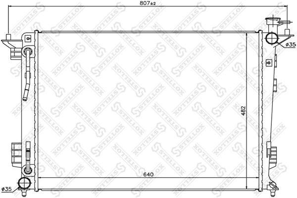 Radiator racire motor Stellox 10-25465-SX