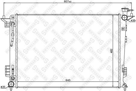 Radiator racire motor Stellox 10-25465-SX
