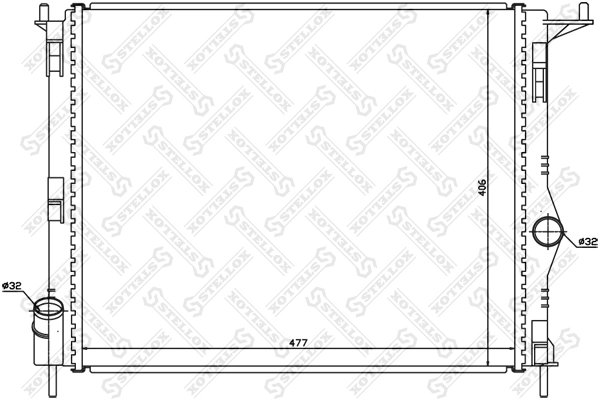 Radiator racire motor Stellox 10-25473-SX
