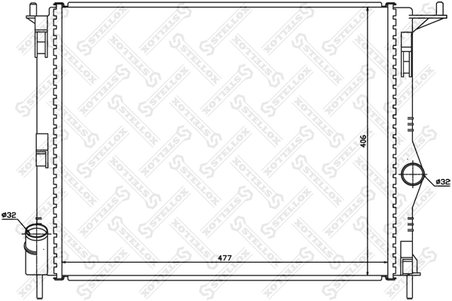 Radiator racire motor Stellox 10-25473-SX
