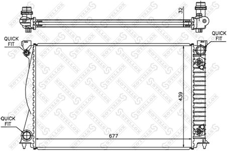 Radiator racire motor Stellox 10-25507-SX
