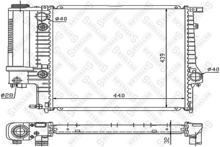 Radiator racire motor Stellox 10-25551-SX