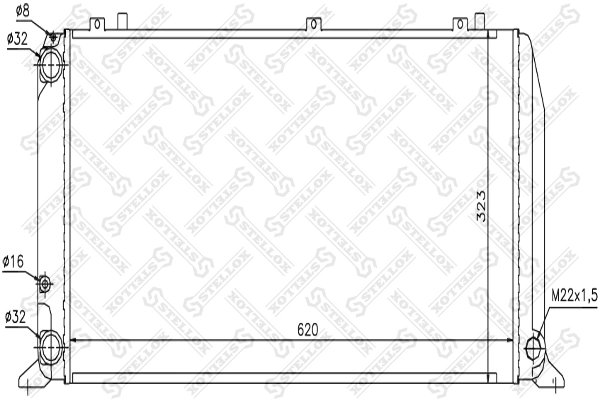 Radiator racire motor Stellox 10-25542-SX