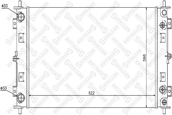 Radiator racire motor Stellox 10-25610-SX