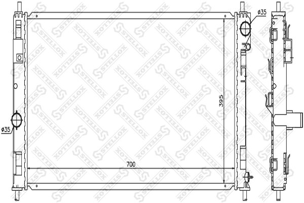 Radiator racire motor Stellox 10-25631-SX