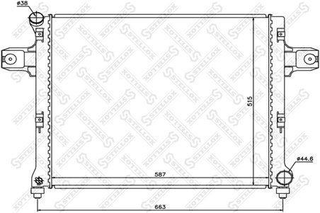 Radiator racire motor Stellox 10-25634-SX