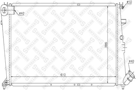 Radiator racire motor Stellox 10-25651-SX