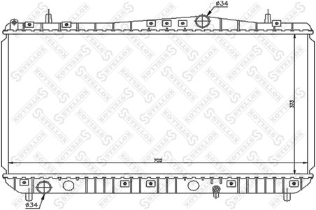 Radiator racire motor Stellox 10-25688-SX