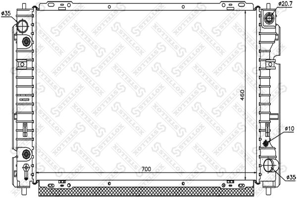 Radiator racire motor Stellox 10-25775-SX