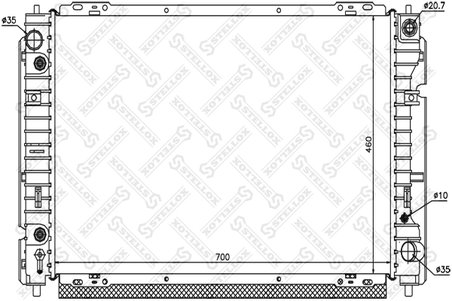 Radiator racire motor Stellox 10-25775-SX