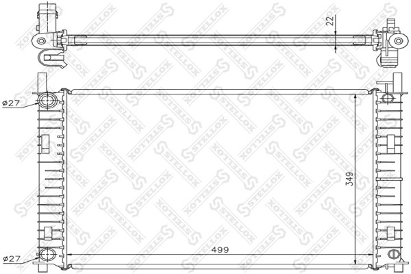 Radiator racire motor Stellox 10-25781-SX