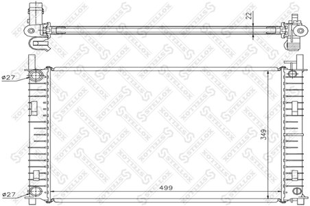 Radiator racire motor Stellox 10-25781-SX