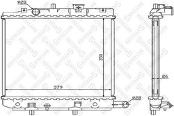Radiator racire motor Stellox 10-25847-SX