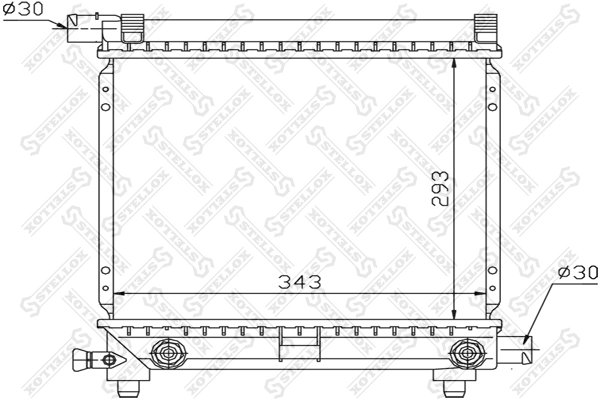 Radiator racire motor Stellox 10-25870-SX