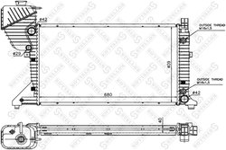 RADIATOR RACIRE MOTOR STELLOX 10-25880-SX - Compatibil cu MERCEDES-BENZ