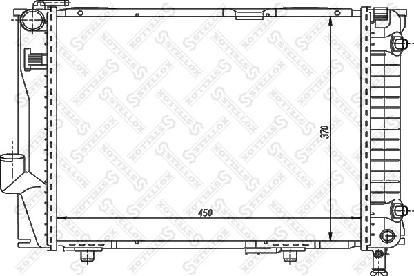 Radiator racire motor Stellox 10-25907-SX