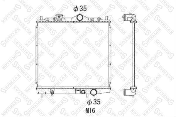 Radiator racire motor Stellox 10-25941-SX