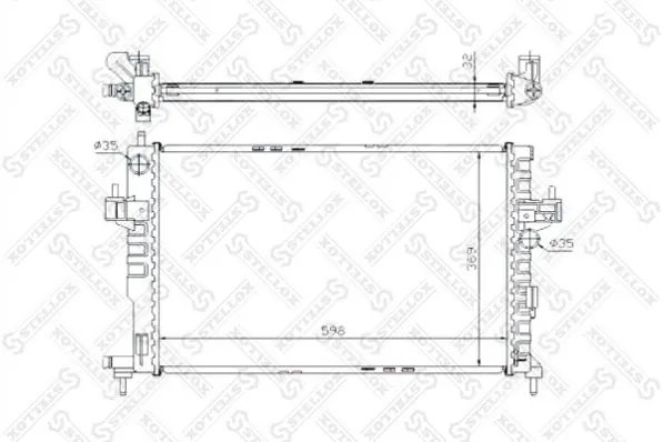 Radiator racire motor Stellox 10-25967-SX