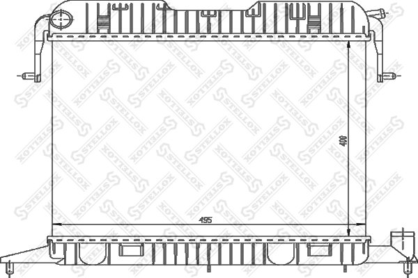 Radiator racire motor Stellox 10-26006-SX