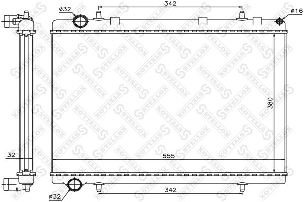 Radiator racire motor Stellox 10-26121-SX