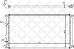 Radiator racire motor Stellox 10-26169-SX