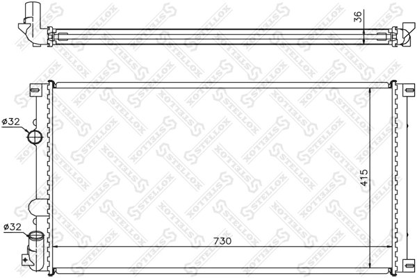 Radiator racire motor Stellox 10-26169-SX