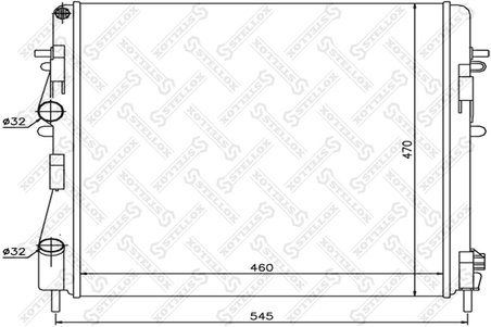 Radiator racire motor Stellox 10-26172-SX