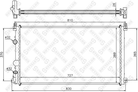 Radiator racire motor Stellox 10-26182-SX