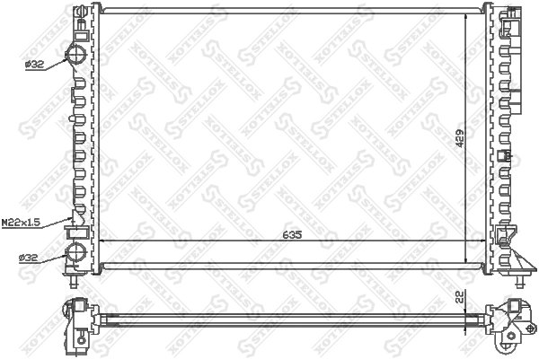 Radiator racire motor Stellox 10-26188-SX