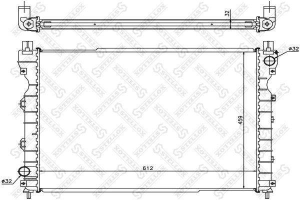 Radiator racire motor Stellox 10-26283-SX