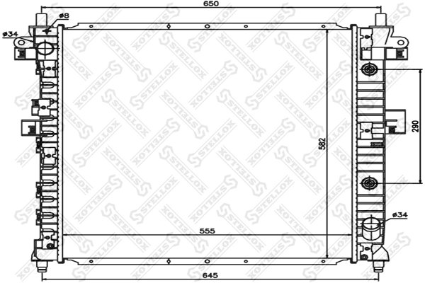 Radiator racire motor Stellox 10-26287-SX