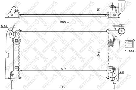 Radiator racire motor Stellox 10-26309-SX