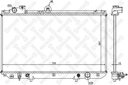 Radiator racire motor Stellox 10-26377-SX