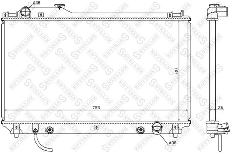Radiator racire motor Stellox 10-26378-SX