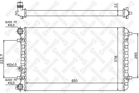 Radiator racire motor Stellox 10-26417-SX