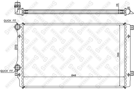 Radiator racire motor Stellox 10-26428-SX