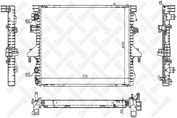 Radiator racire motor Stellox 10-26429-SX