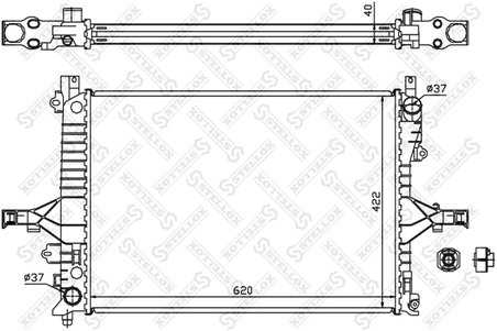 Radiator racire motor Stellox 10-26457-SX
